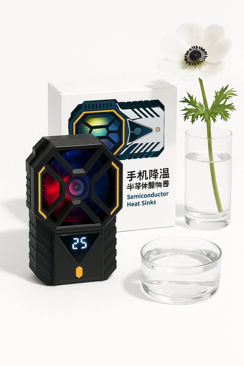 IceBlade Pro – Smartphone Cooling Fan with LED Temperature Display